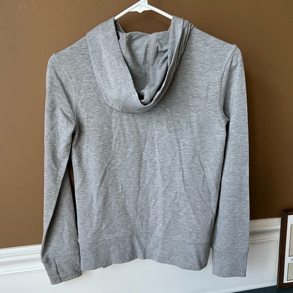 Eddie Bauer Girls Grey Long Sleeve Tee Hoodie Size Medium (10/12) - Picture 3 of 4
